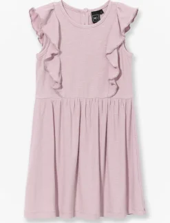 Ribbed Crew Neck Dress - Little Girls
