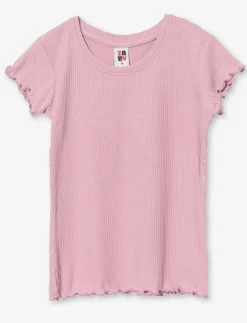 Ribbed Crew Neck T-Shirt