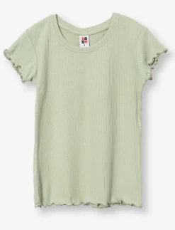 Ribbed Crew Neck T-Shirt