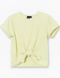 Ribbed Crew Neck T-Shirt - Little Girls