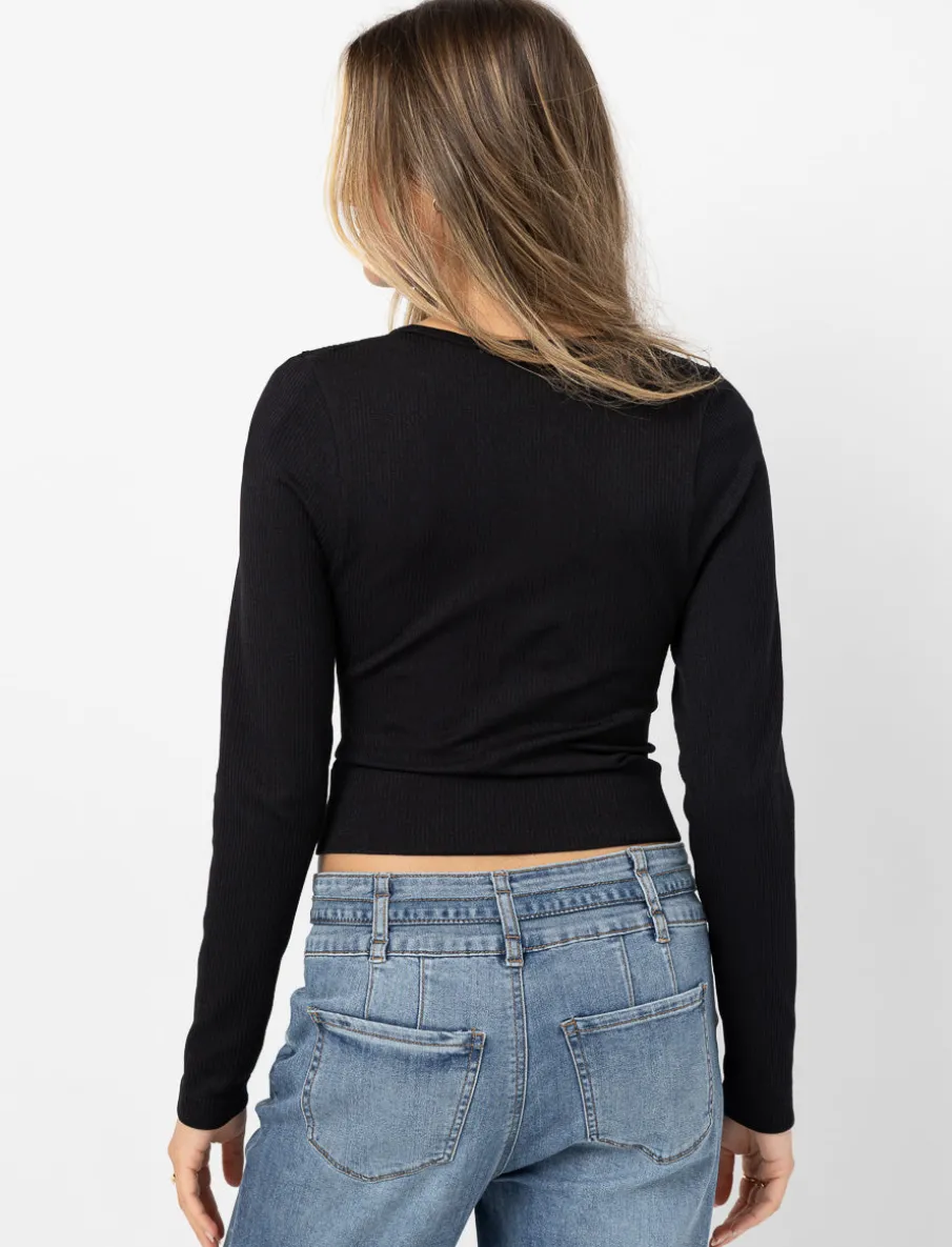 Ribbed Crew-neck T-shirt