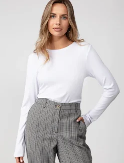 Ribbed Long-sleeve T-shirt