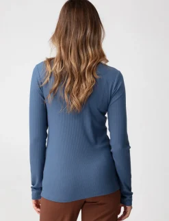 Ribbed Long-sleeve T-shirt