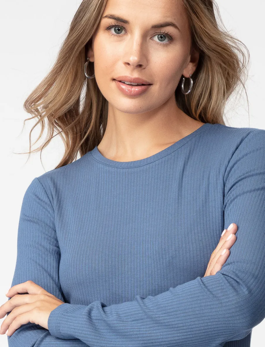 Ribbed Long-sleeve T-shirt