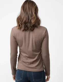 Ribbed Long-sleeve T-shirt