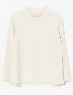 Ribbed Mock-neck T-shirt - Little Girl