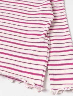 Ribbed Mock-neck T-shirt - Little Girl