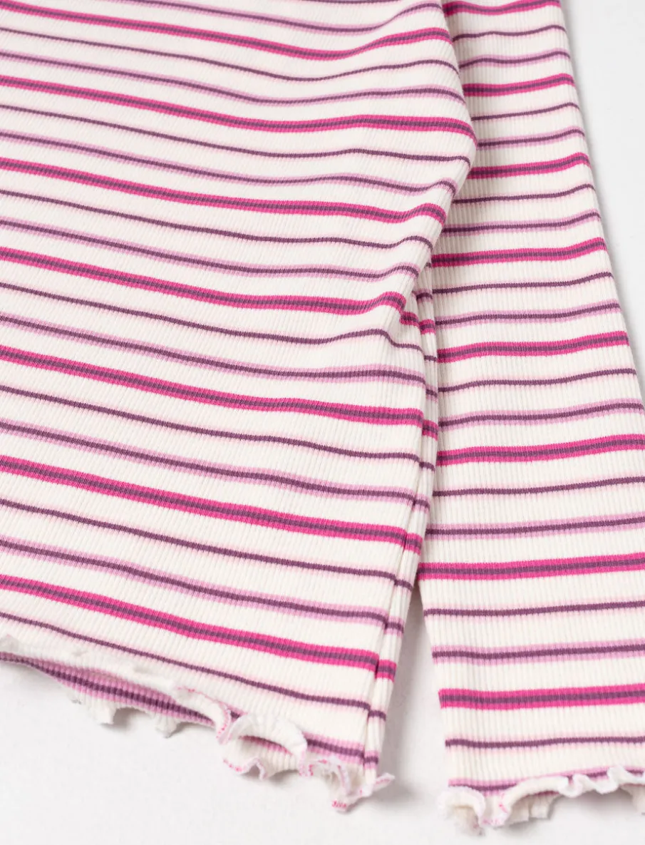 Ribbed Mock-neck T-shirt - Little Girl