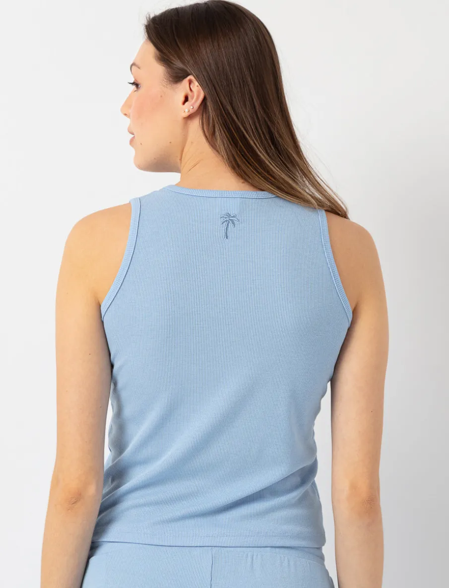 Ribbed PJ Tank Top