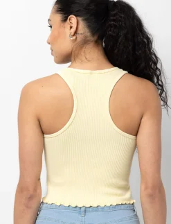 Ribbed Seamless Racerback Tank Top
