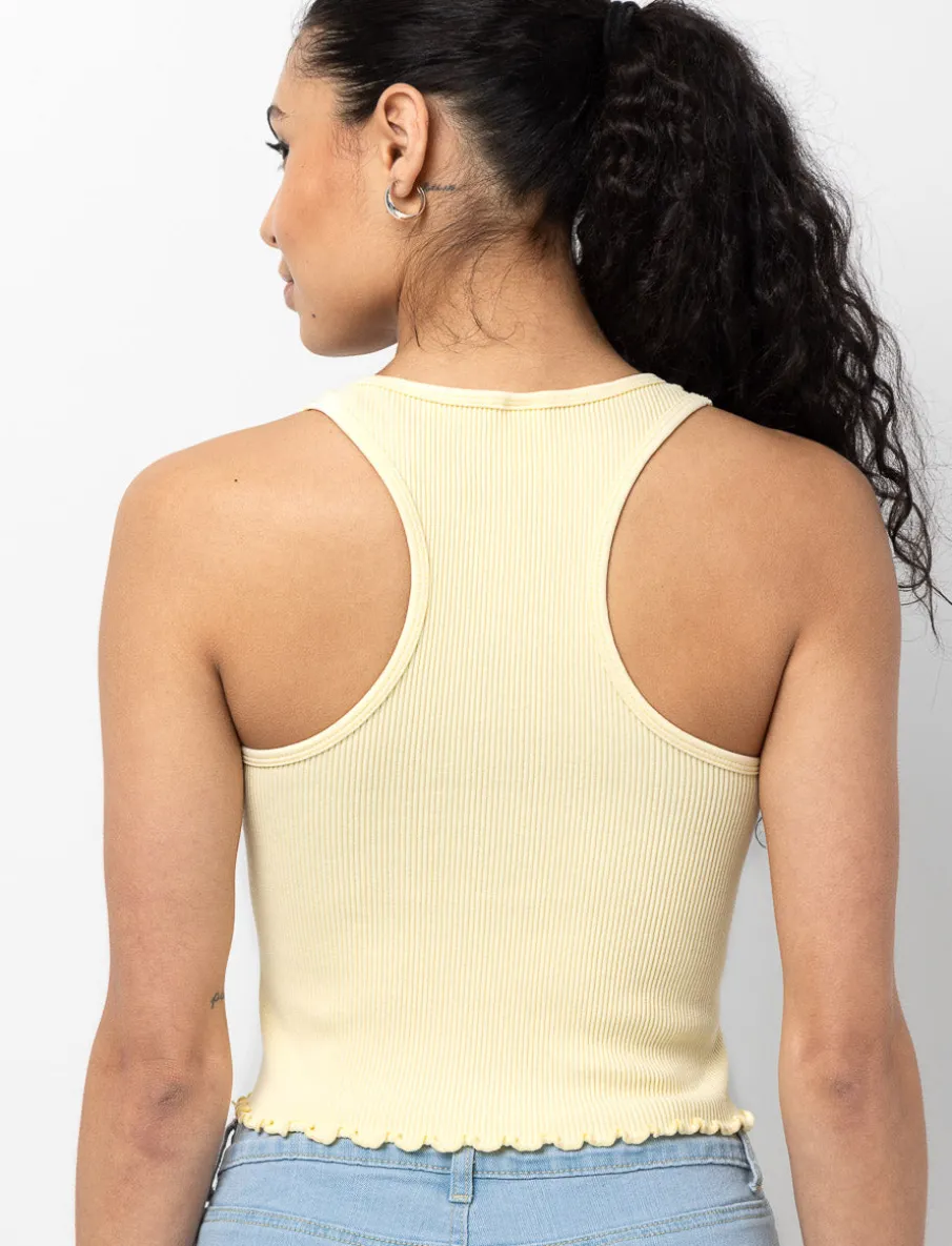 Ribbed Seamless Racerback Tank Top