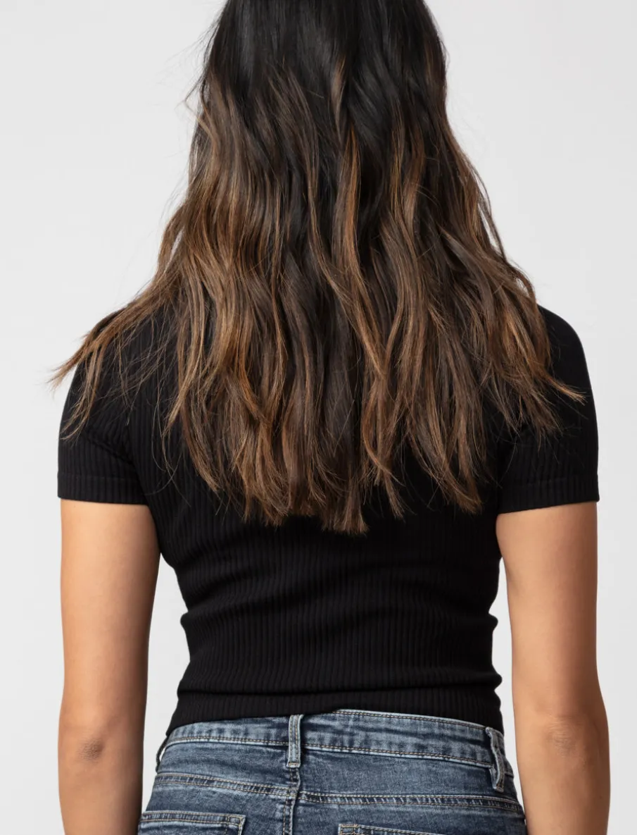 Ribbed Seamless T-shirts - Pack of 2