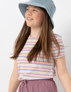 Ribbed Striped T-shirt - Teen Girl