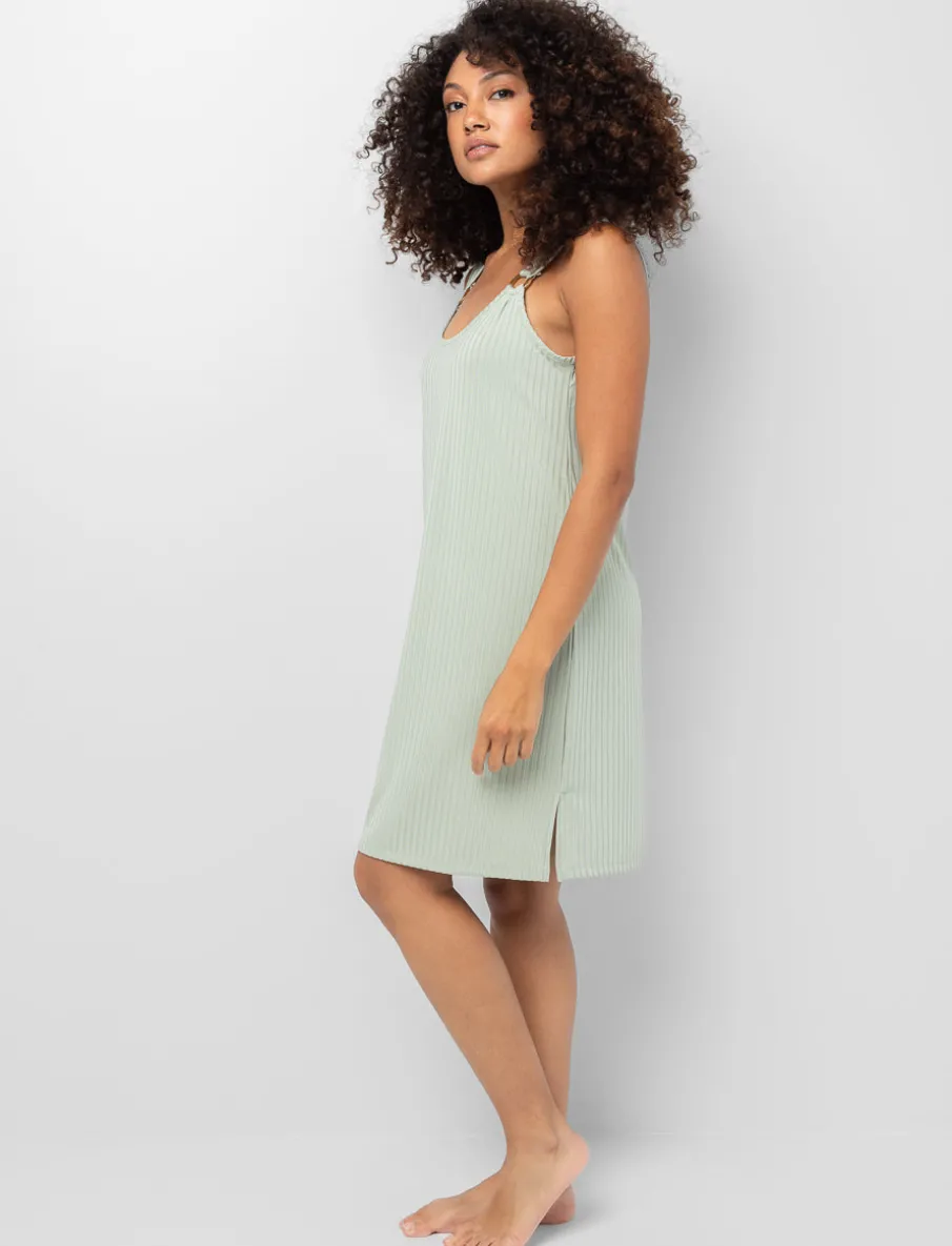 Ribbed Swim Cover-up Tunic