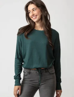 Ribbed T-shirt with Drawstring