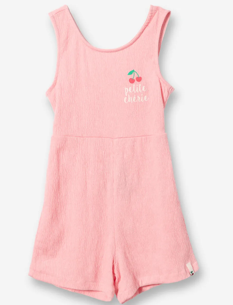 Romper with decorative bow on the back