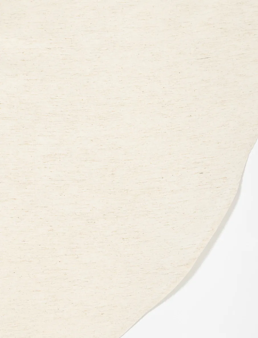 Round Linen-look Tablecloth