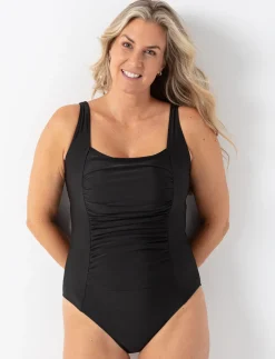 Ruched 1-piece Swimsuit