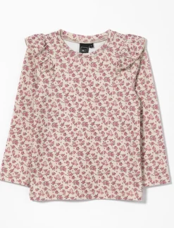 Ruffled Floral Sweater - Little Girl