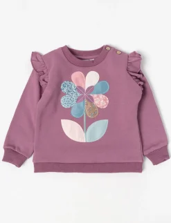 Ruffled Floral Sweatshirt - Baby Girl