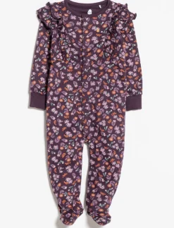 Ruffled Organic Cotton One-piece PJ