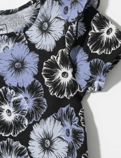 Ruffled Printed T-shirt - Little Girl