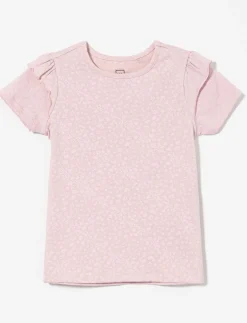 Ruffled Printed T-shirt - Little Girl