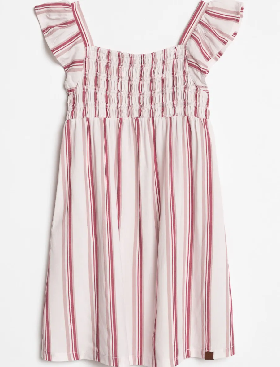 Ruffled Striped Dress