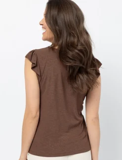 Ruffled T-shirt