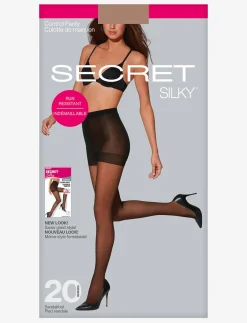 Run-resistant Black Tights with Control Panty