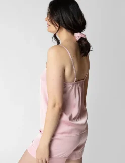 Satin PJ Set with Scrunchie