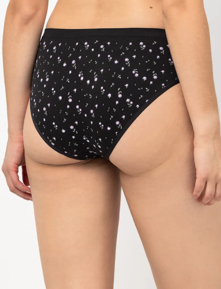 Seamless Floral Bikini Panty