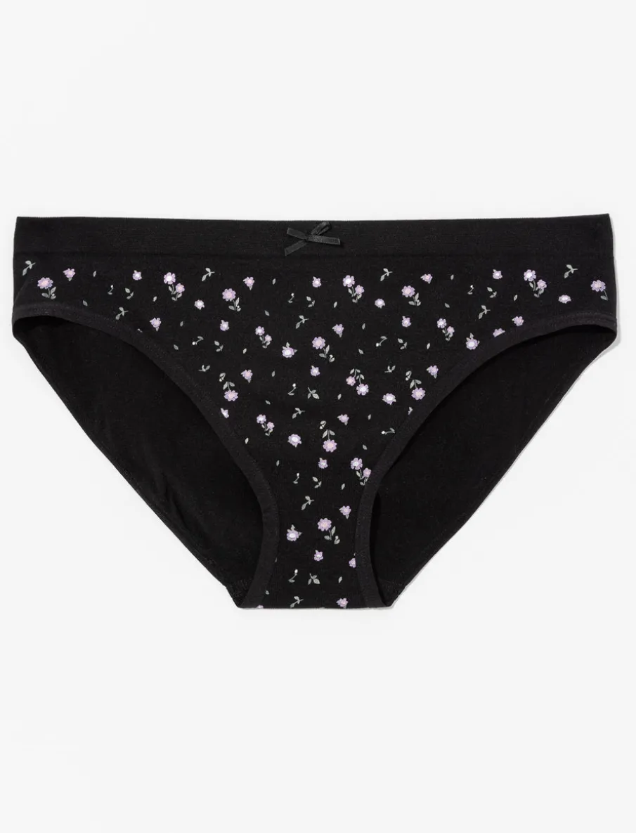 Seamless Floral Bikini Panty