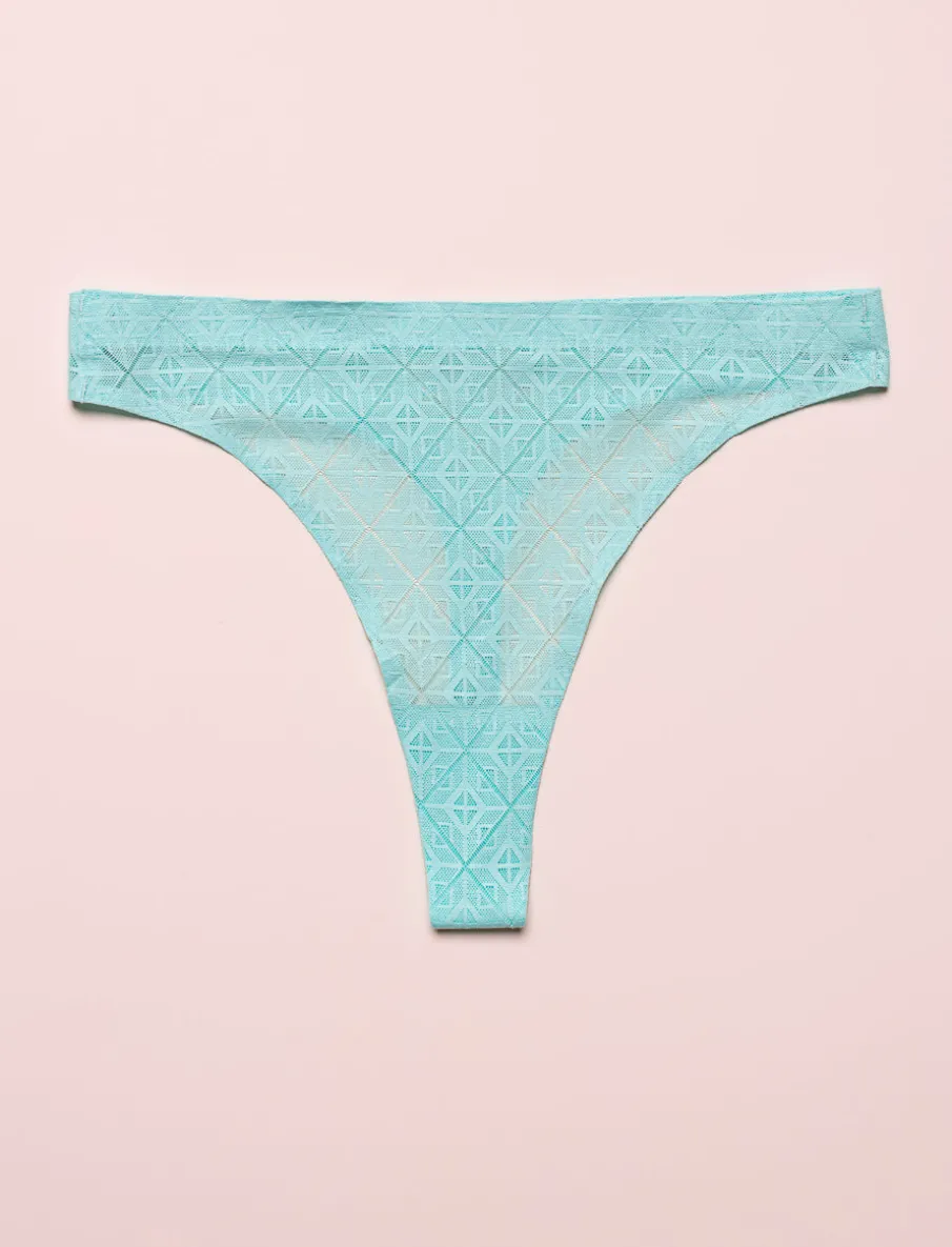 Seamless Lace Thong