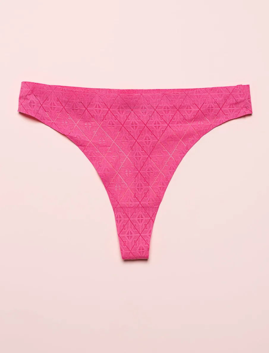 Seamless Lace Thong