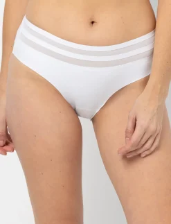 Seamless Mesh Detail Bikini Panty