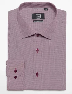 Semi-fitted Printed Dress Shirt