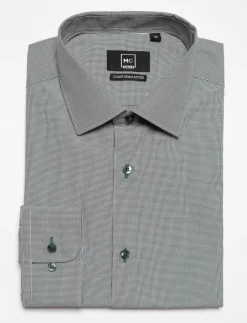 Semi-fitted Printed Dress Shirt