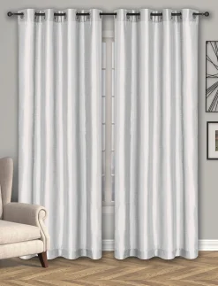 Semi-sheer Silk-look Curtain Panel
