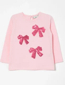 Sequins Bow T-shirt - Baby Girl