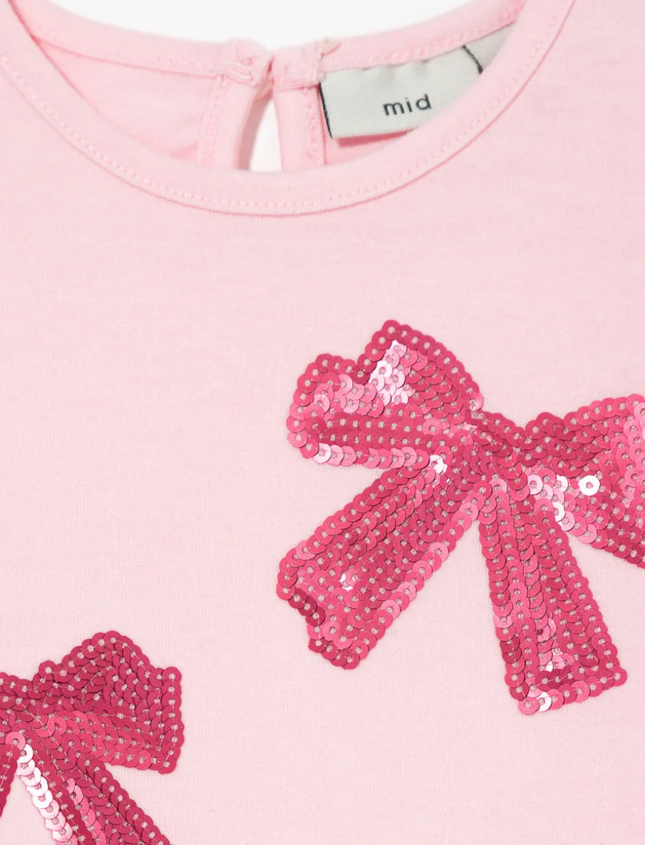 Sequins Bow T-shirt - Baby Girl