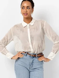 Sheer Horse Print Shirt