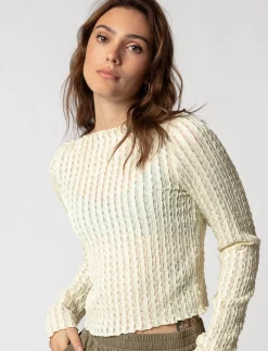 Sheer Knit T-shirt