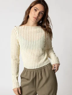 Sheer Knit T-shirt
