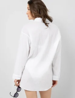 Sheer Tie-front Blouse