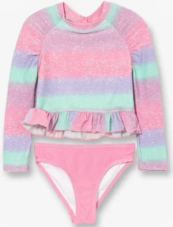 Shimmer 2-piece Rash Guard Swimsuit