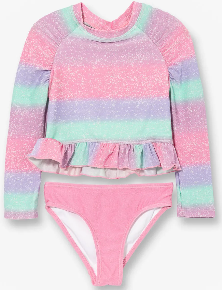 Shimmer 2-piece Rash Guard Swimsuit