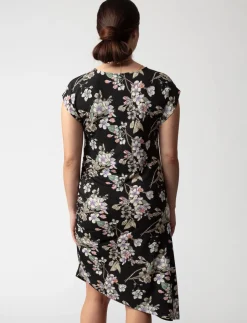 Shirred Asymmetrical Dress