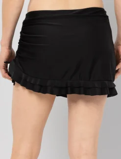 Shirred Skirt Bikini Bottom