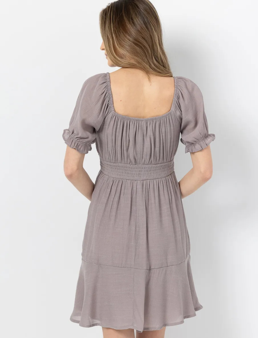 Short Cinched Waist Dress